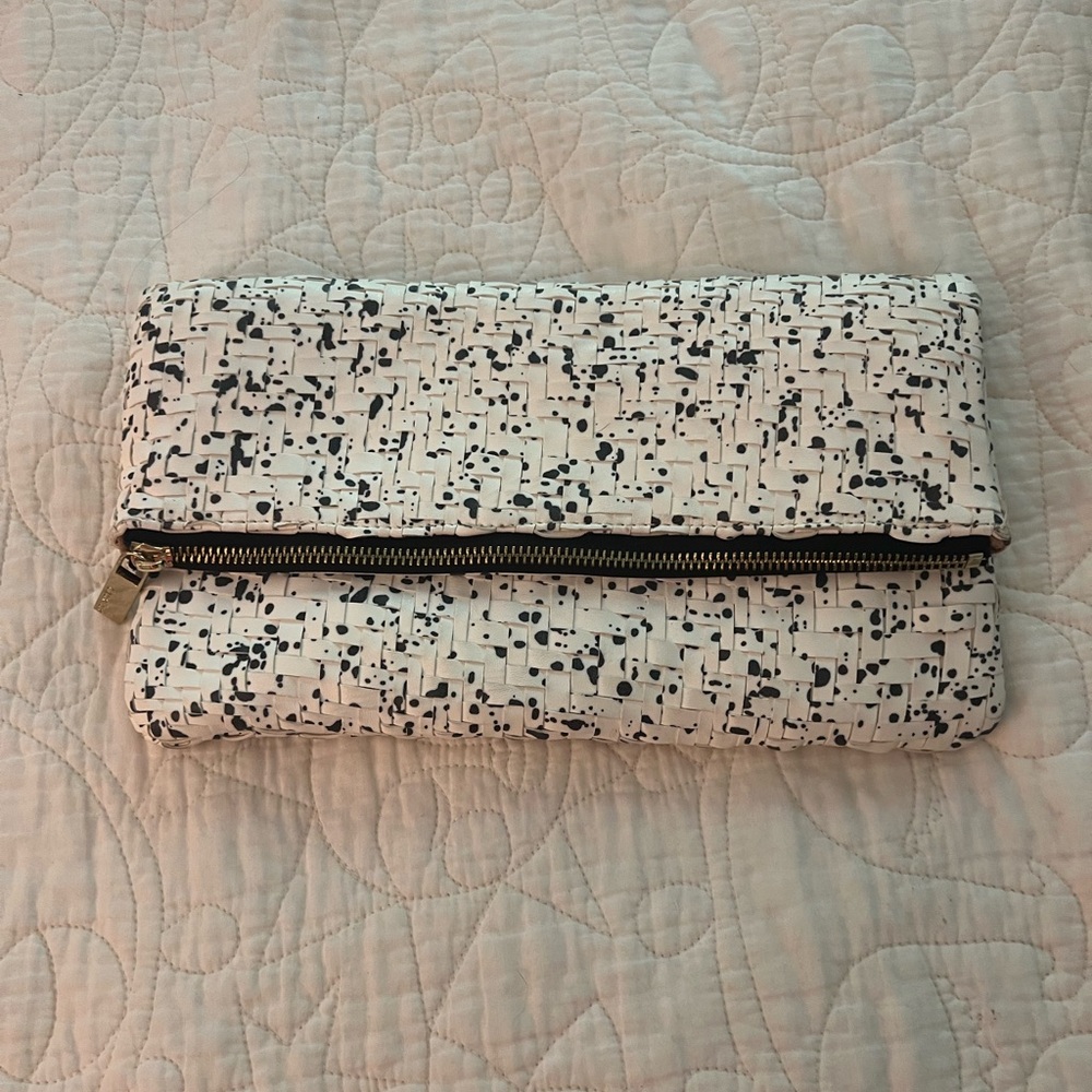 Deux Luxe Black and White Clutch